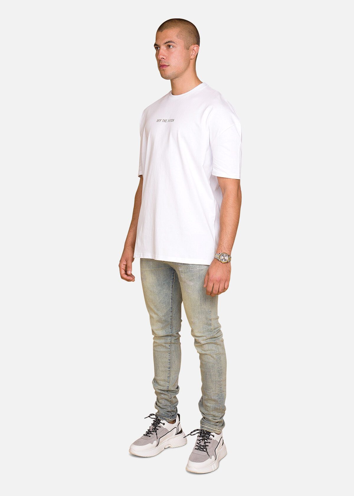 Stay Silver Tee, White, hi-res