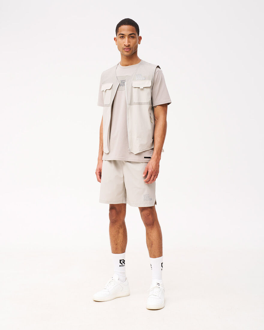 OTP x ROBEY Tammy Woven Bi-Stretch Utility Vest, Sand, hi-res