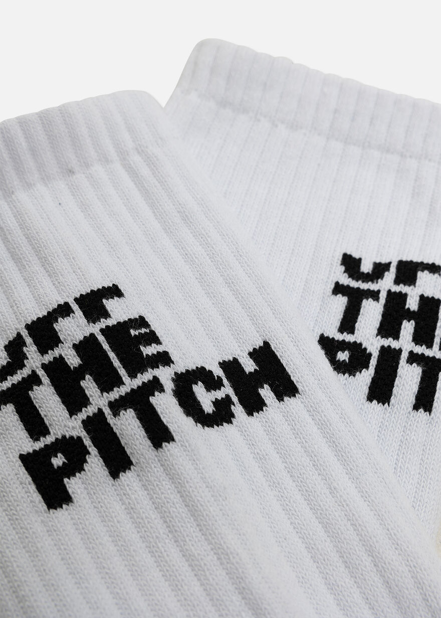 Block Logo Sock - 85% Cotton/10% Polimid/5%Elastan, White, hi-res