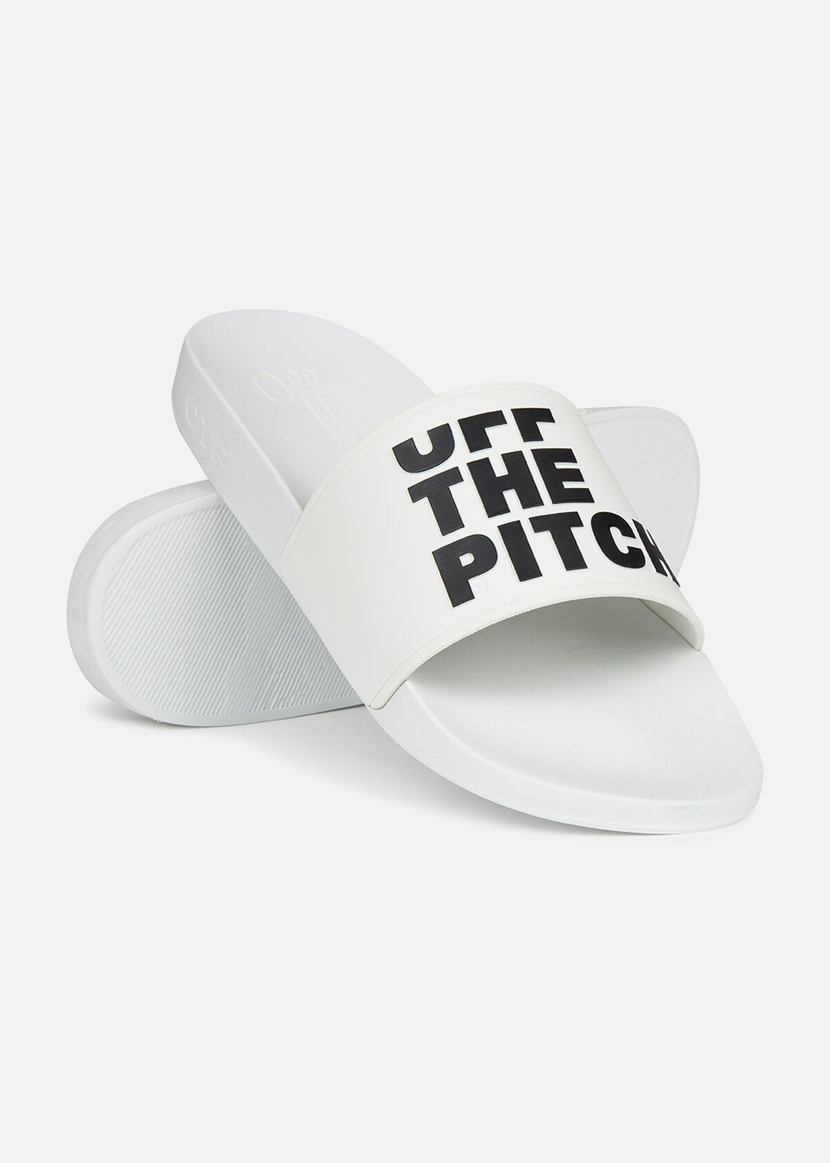 Slide Off - Khaki - Logo strap, White, hi-res