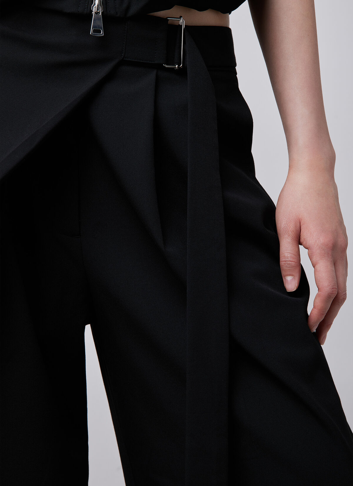 Folded Xan Pants, Black, hi-res
