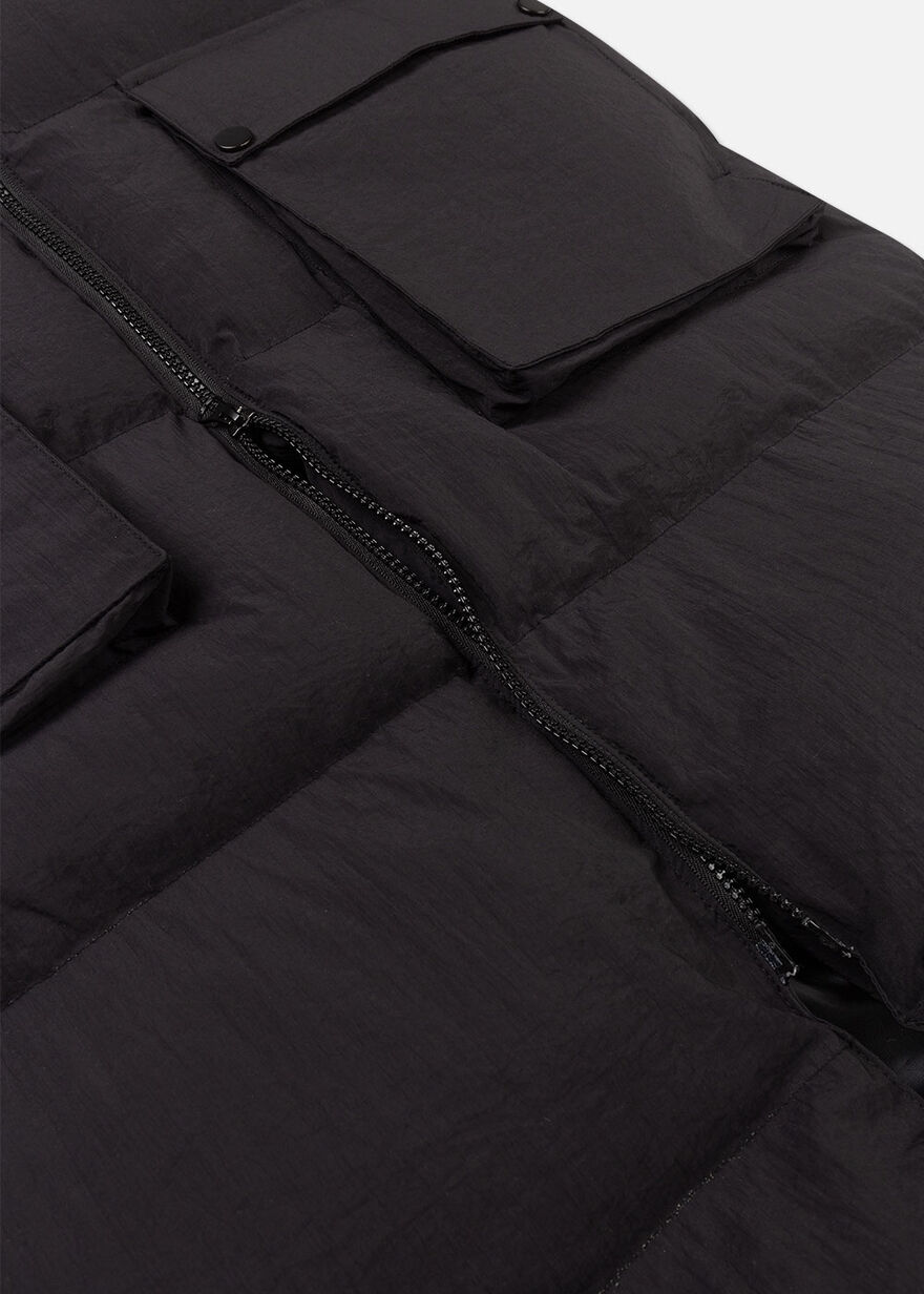 The Phoenix Longline Puffer, Black, hi-res