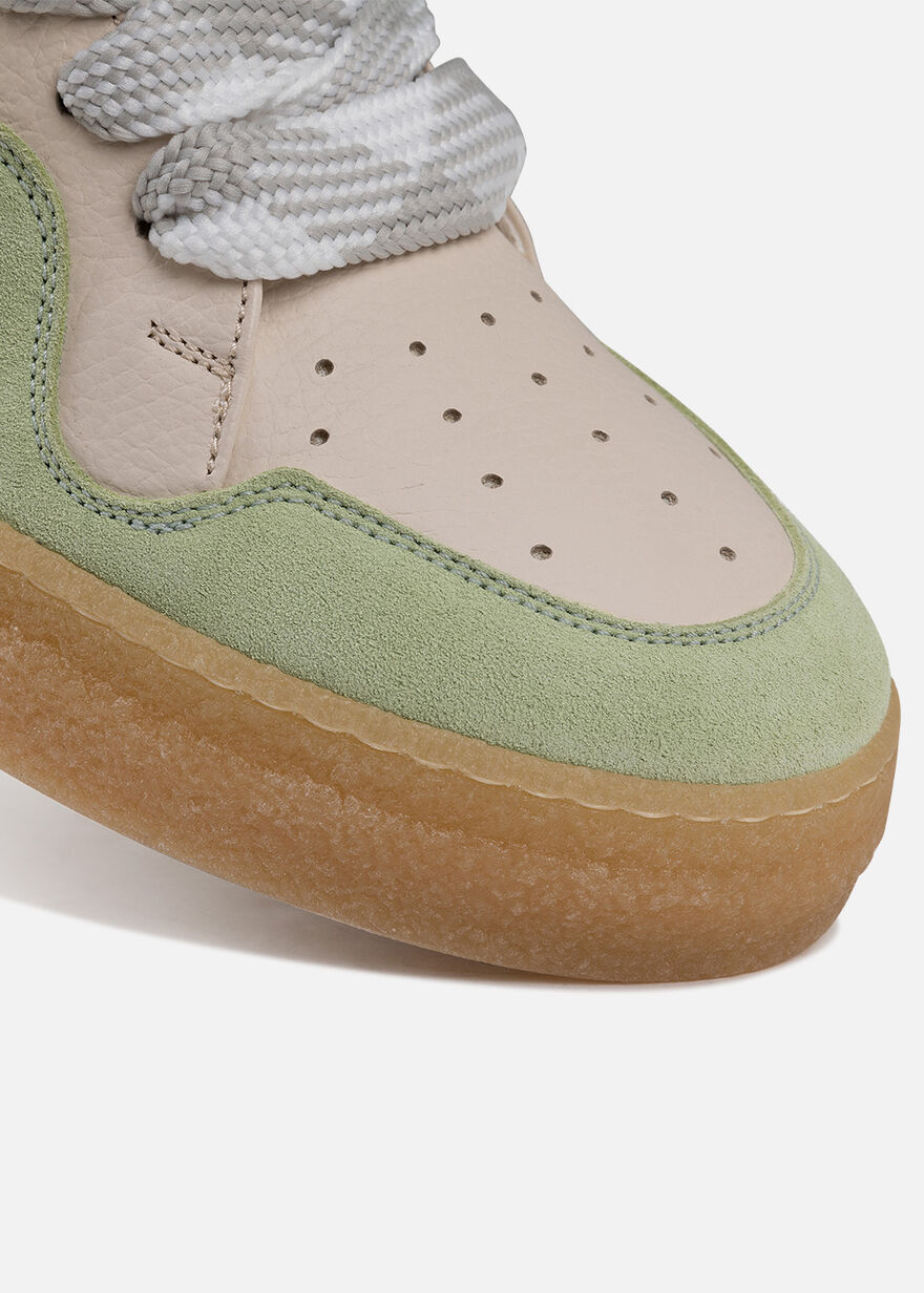 Dodgem - Tumbeled Leather / Suede, Crème, hi-res