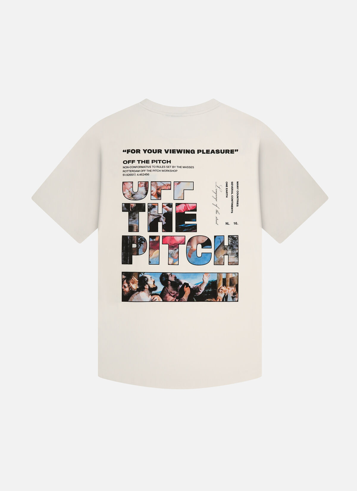 Saint Slim Fit Tee, Off white, hi-res