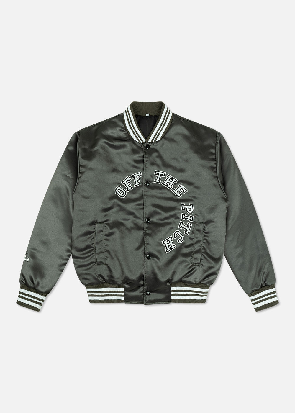 Shop Satin Varsity Jacket | Off The Pitch