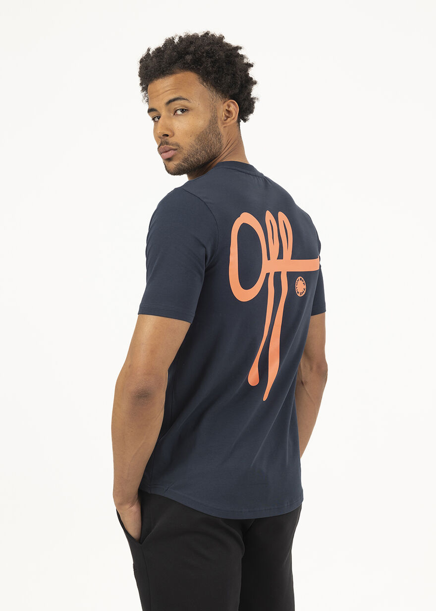 Fullstop Slim Tee 2.0 - 95% Cotton / 5% Elastane, Navy/Black, hi-res