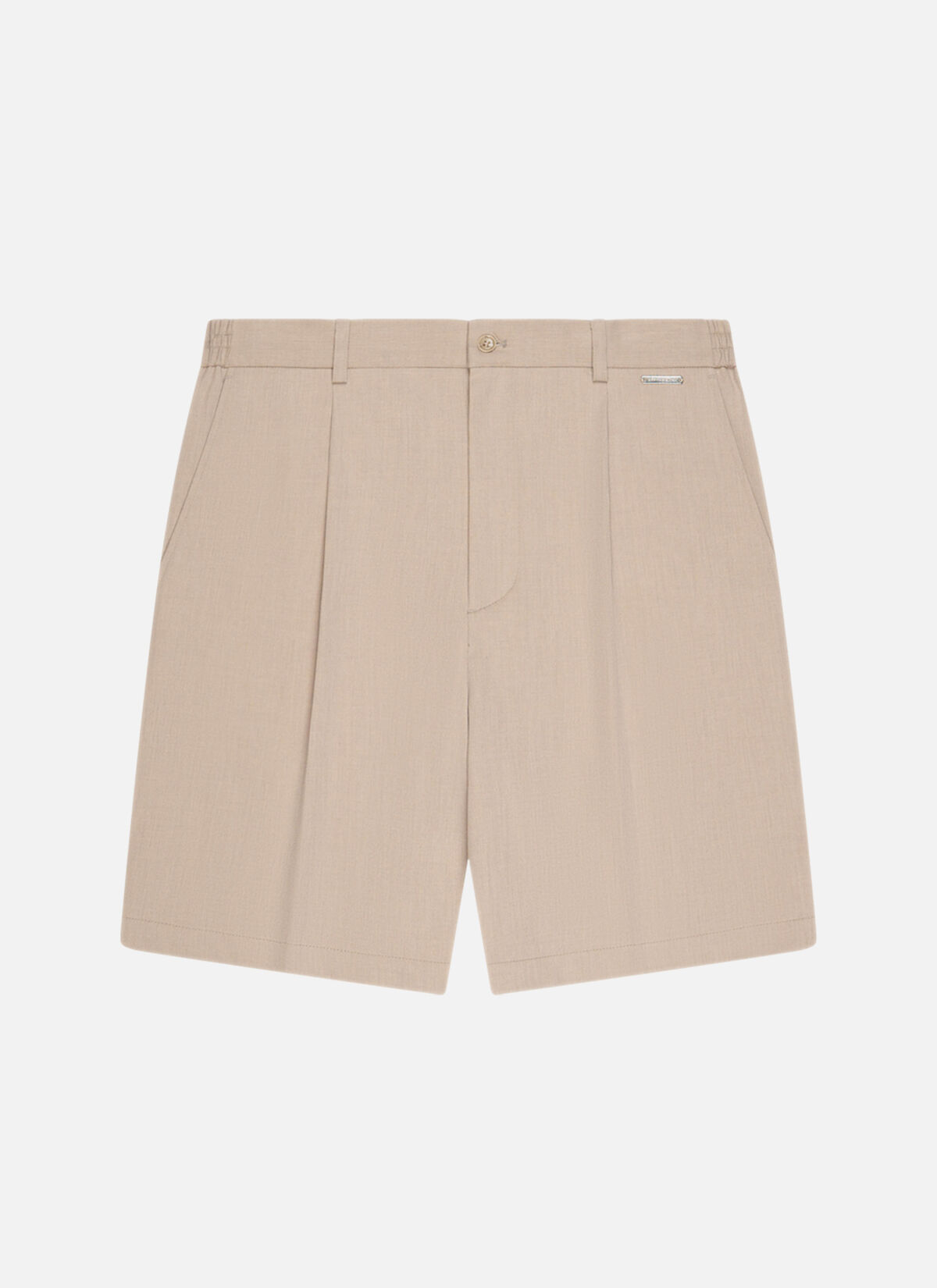 Pleated Marais Shorts, Sand, hi-res