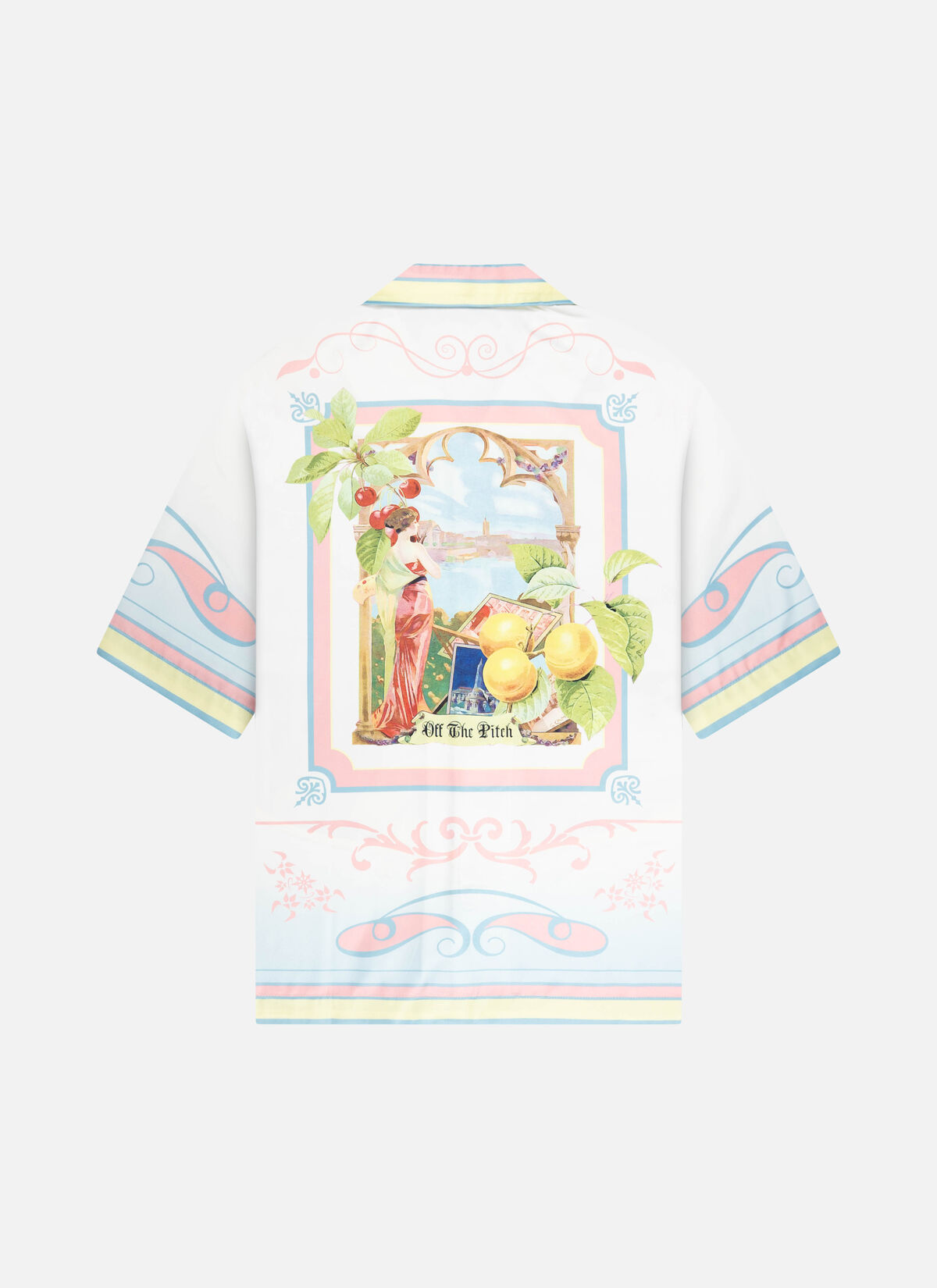 Paradise Satin Shirt, White, hi-res
