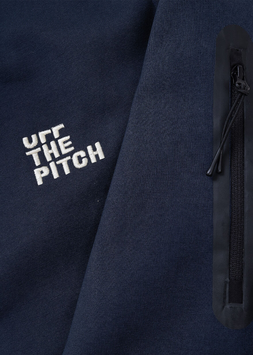 Offset Crewneck - 78% Cotton/17% Polyester/5% Elas, Navy/Black, hi-res