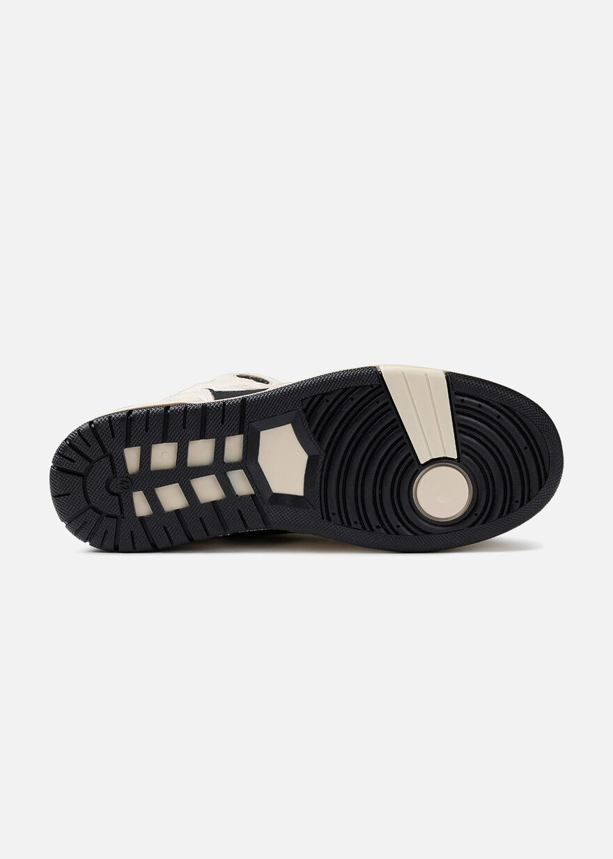 Basketta Hi - Leather/Tumbled Leather, Crème, hi-res