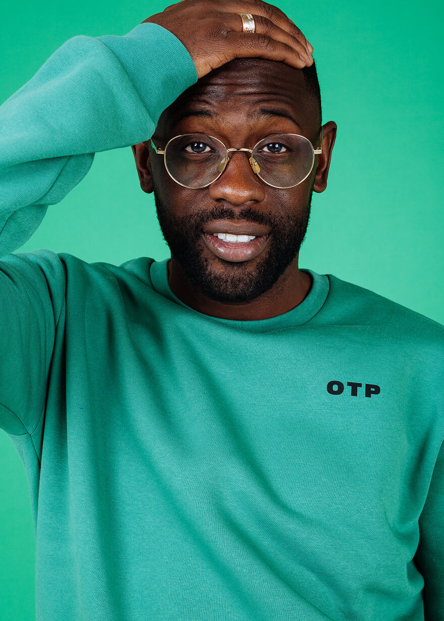 OTP Anniversary Oversized Crew, Green, hi-res