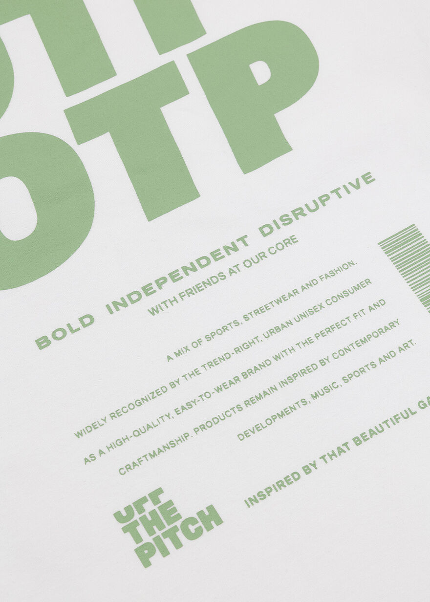 3.0 Regular Tee - 95% Cotton/5% Elastane, White/Green, hi-res