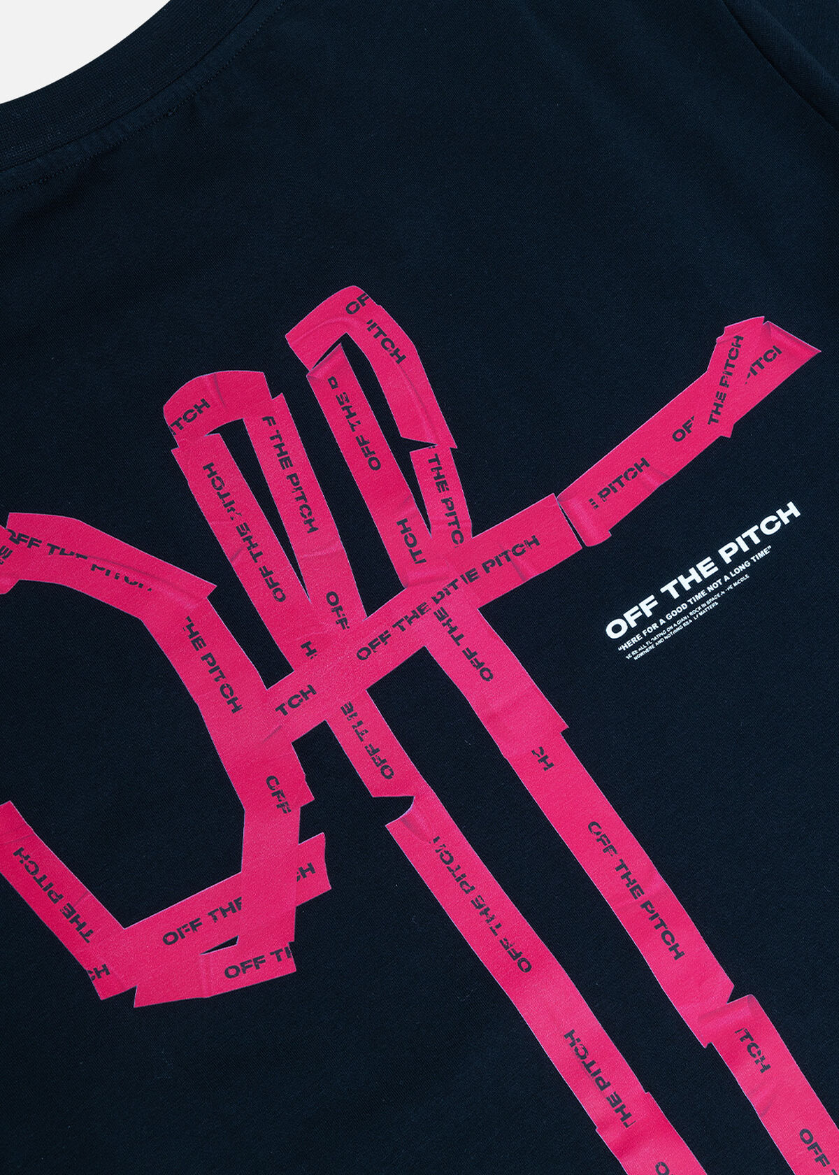Tape Off Regular Fit Tee, Black, hi-res