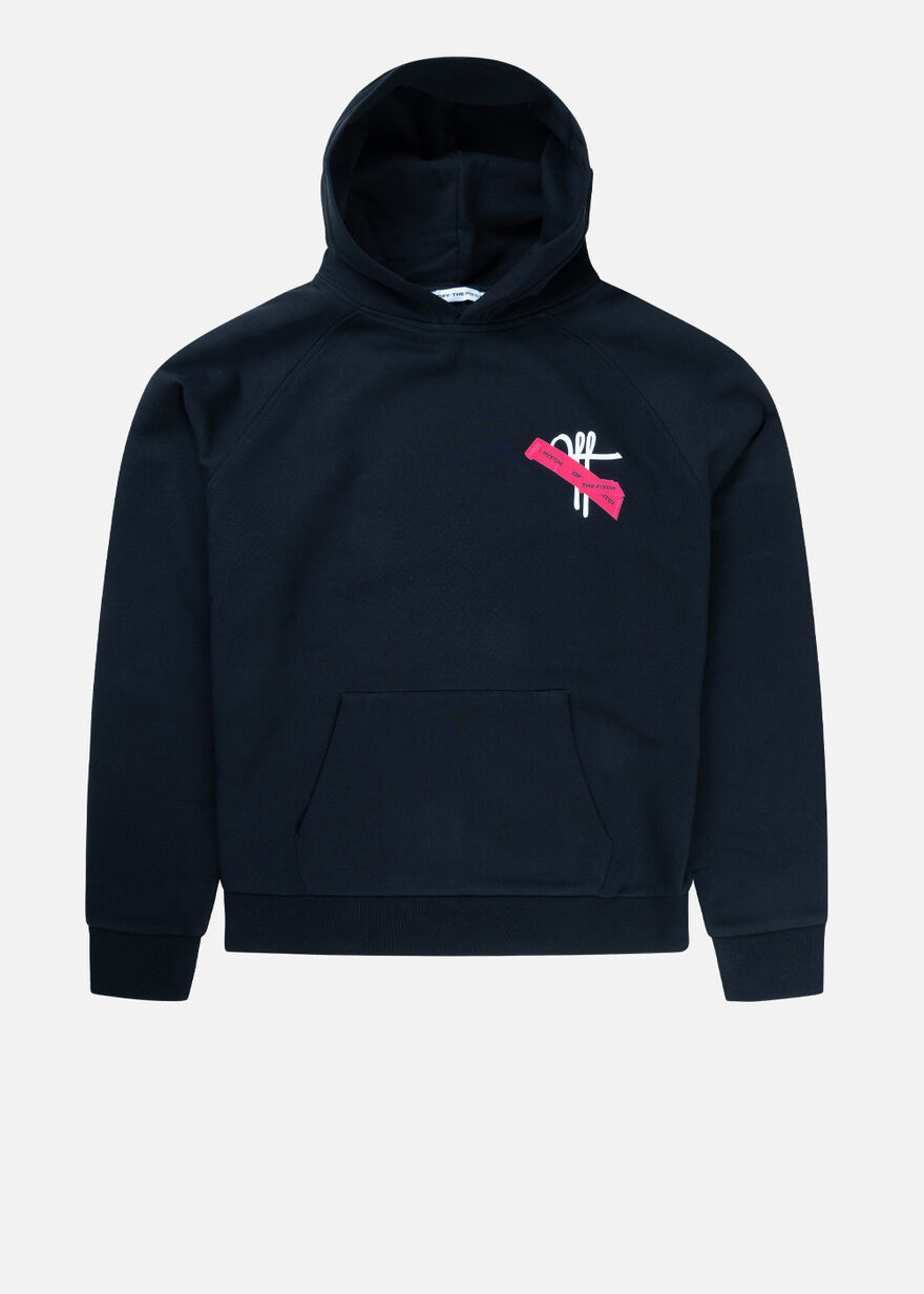 Tape Off Oversized Hood, Black, hi-res