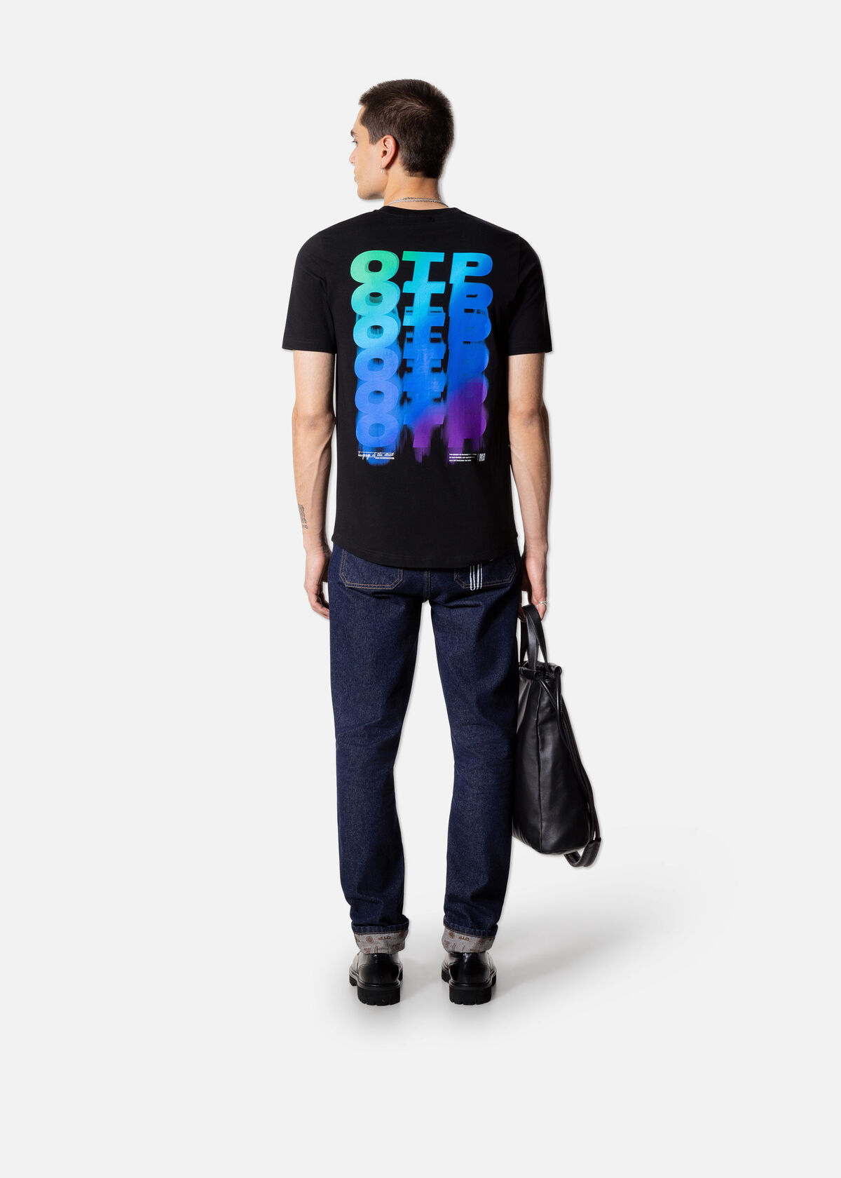 Spectrum Slim Fit Tee, Black, hi-res