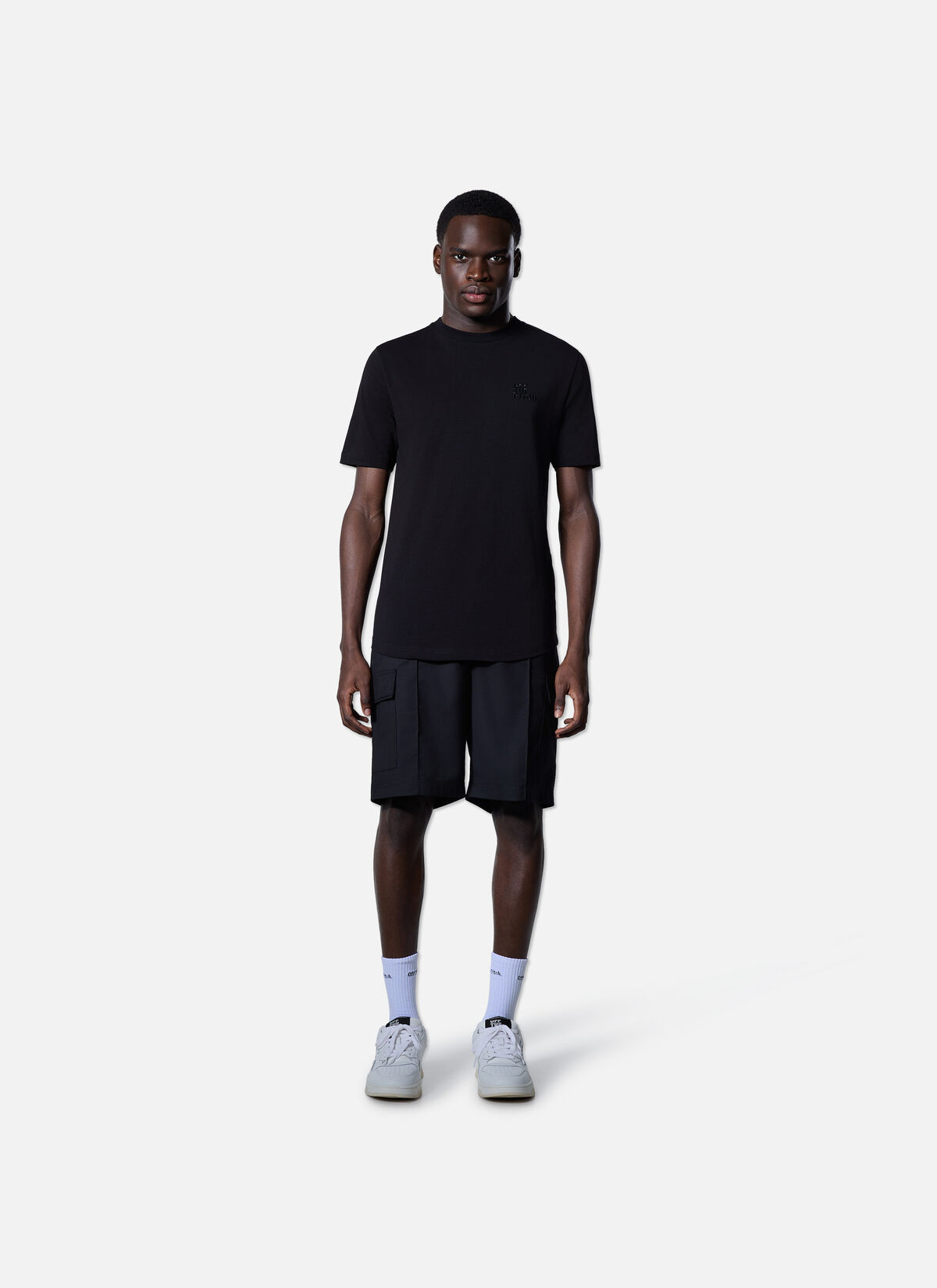 Backburn Faded Slim Fit Tee, Black, hi-res