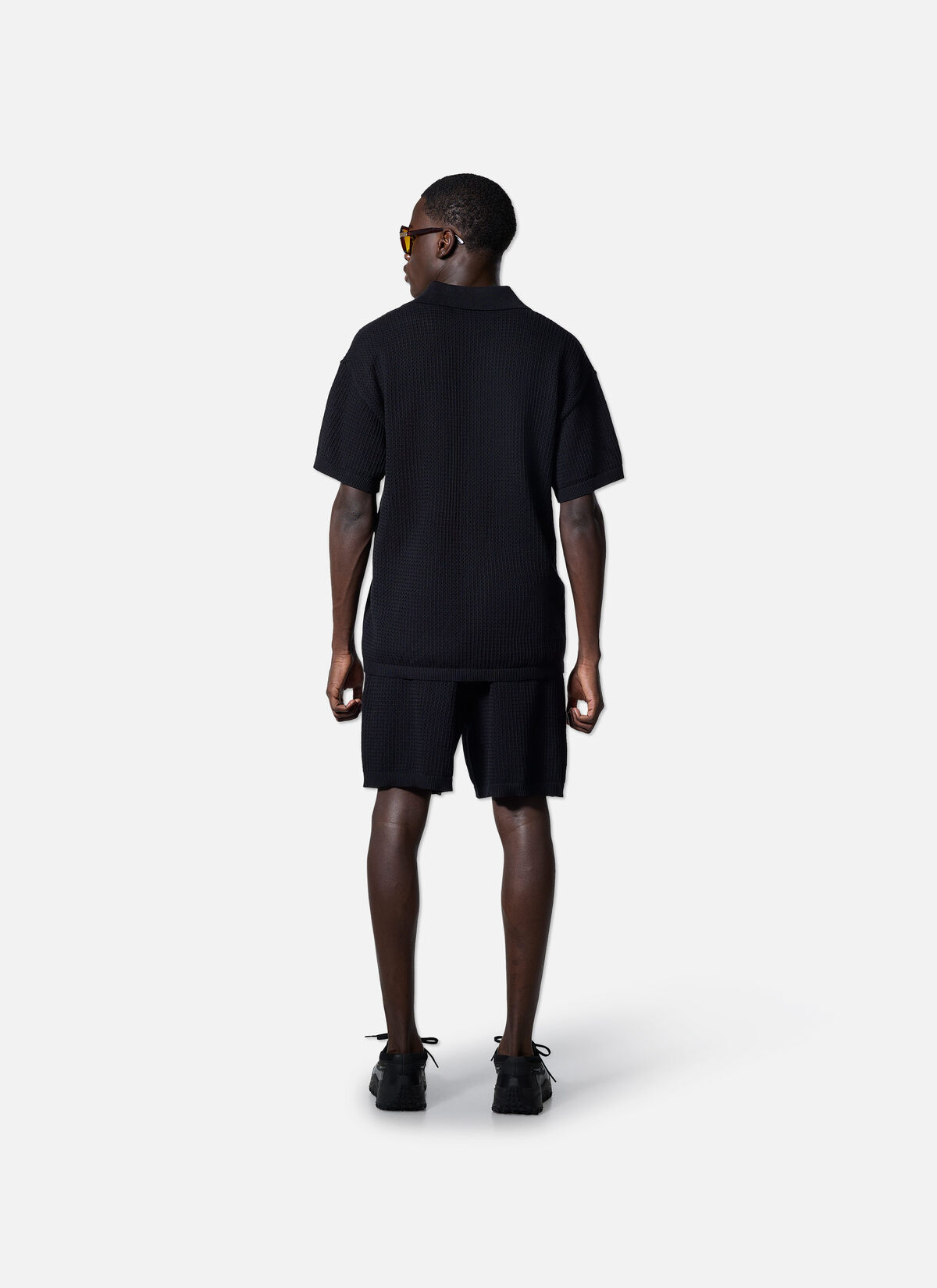 Crochet Boulevard Polo, Black, hi-res