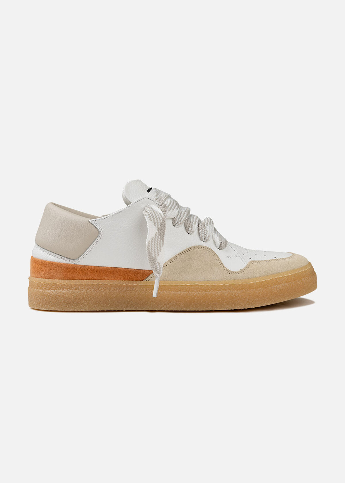 Dodgem - Tumbeled Leather / Suede, White/Red, hi-res