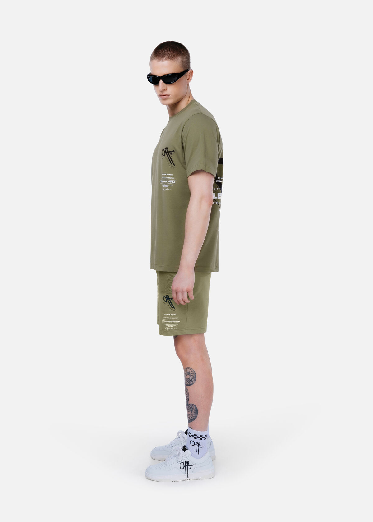 Unfold Regular Tee, Dark green, hi-res