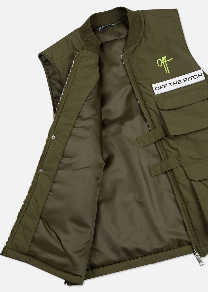 The Comet Utility Vest - Silver Grey - 100% Polyes, Green, hi-res