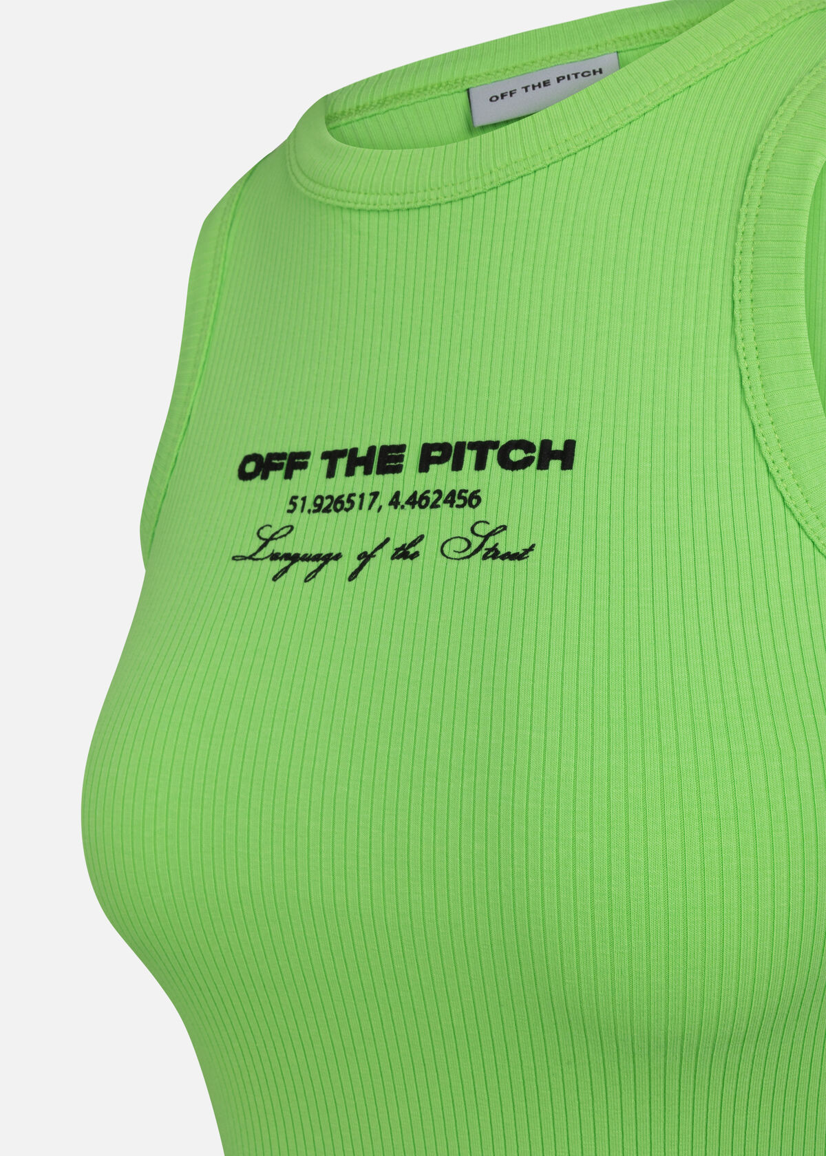 WMNS Rib Tanktop, Lime, hi-res