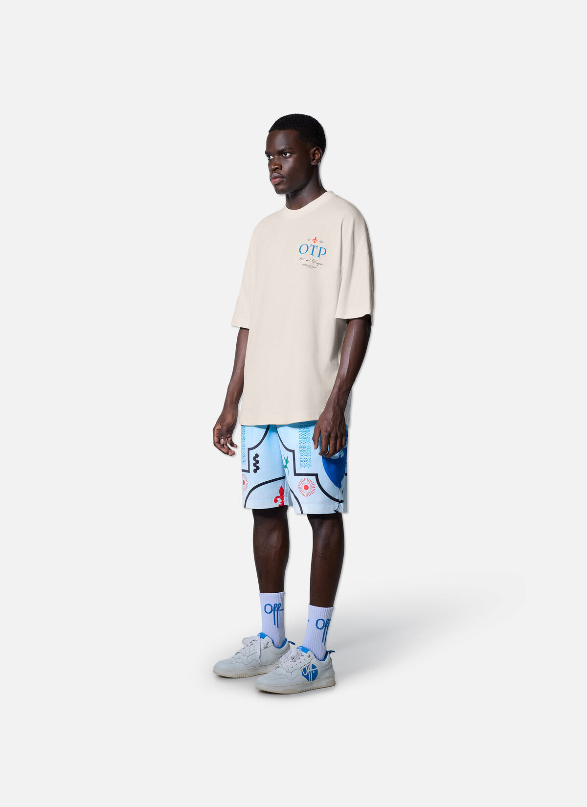 Global Oversized Tee, Off white, hi-res