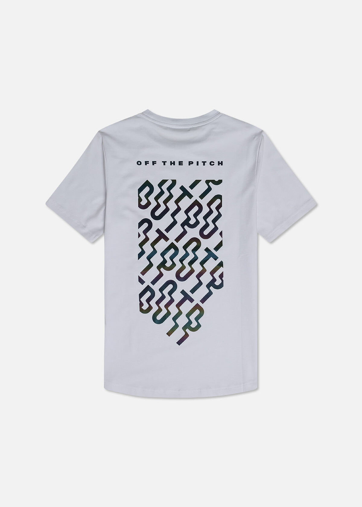 Gradient Backburn Slim Fit Tee, White, hi-res
