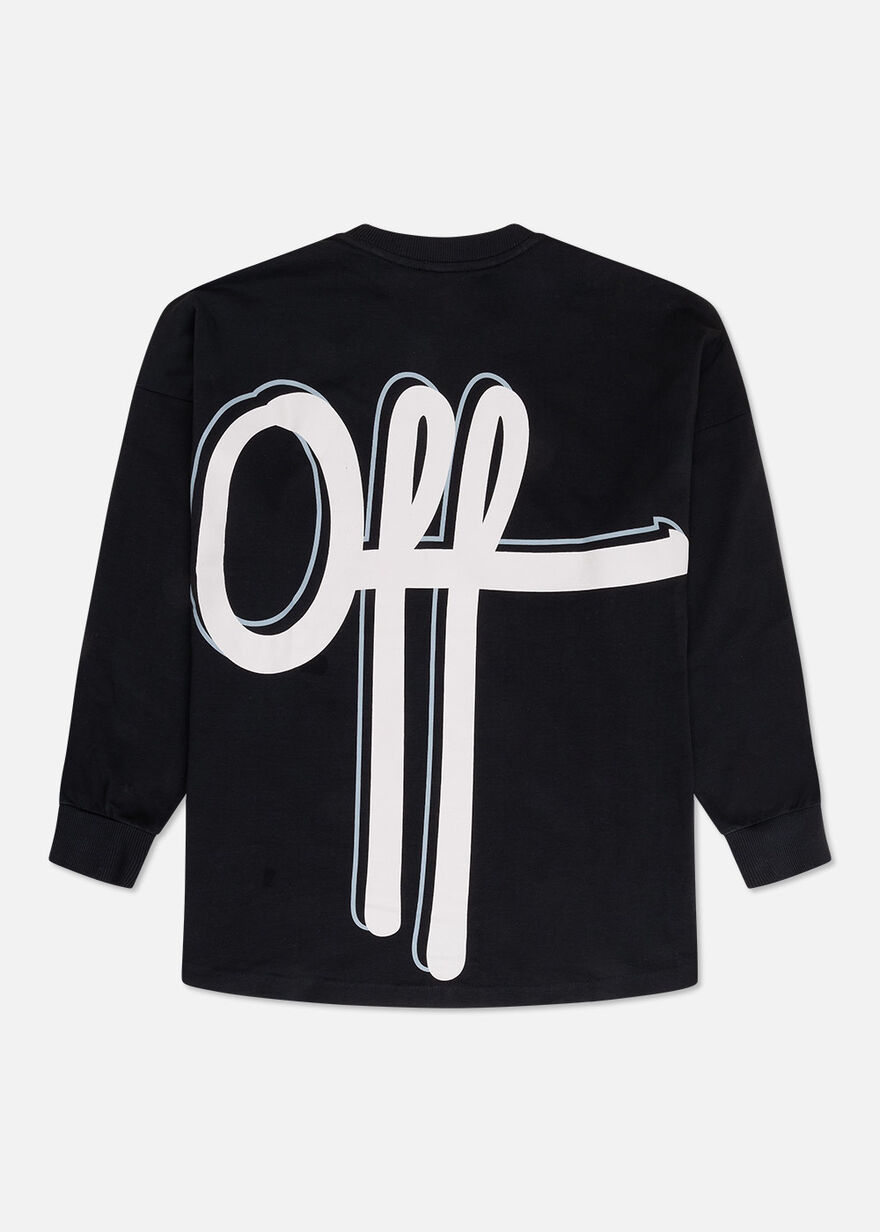Globe Oversized Longsleeve Tee, Black, hi-res