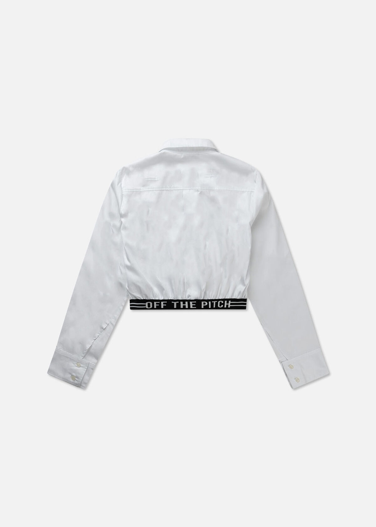 Cropped Shirt Women, Off white, hi-res