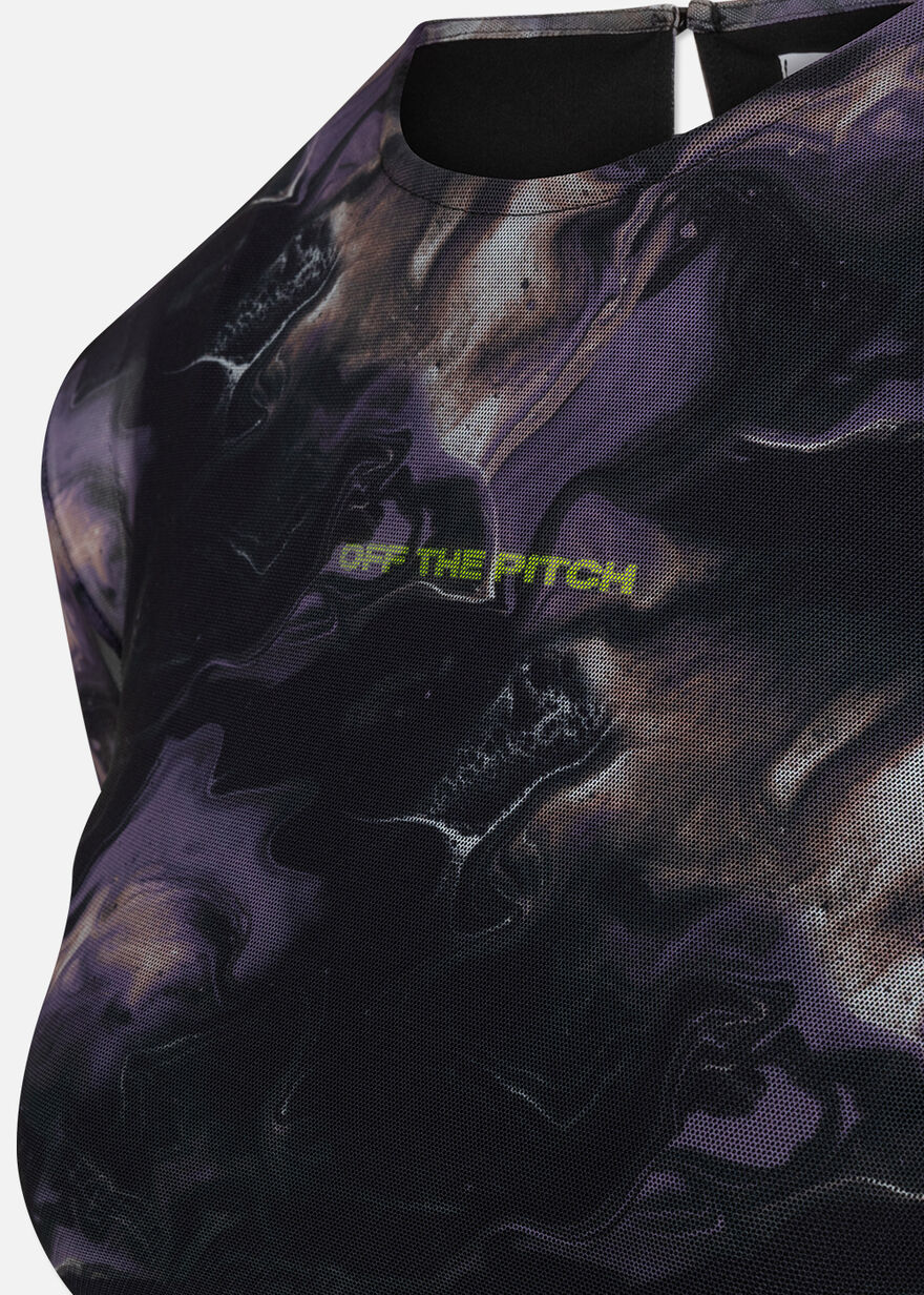 Marble Mesh Dress, Purple/Black, hi-res