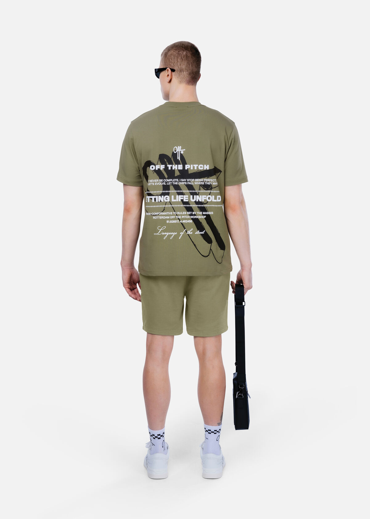 Unfold Regular Tee, Dark green, hi-res