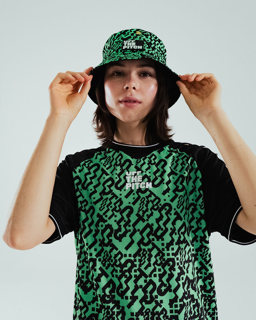 OTP X ROBEY Davies Bucket Hat, Black/Green, hi-res