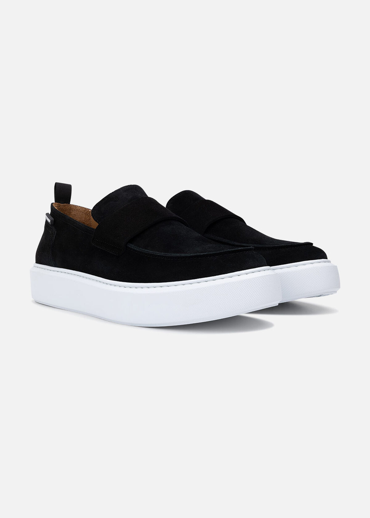 Loafer Velour (EVA), Black/White, hi-res