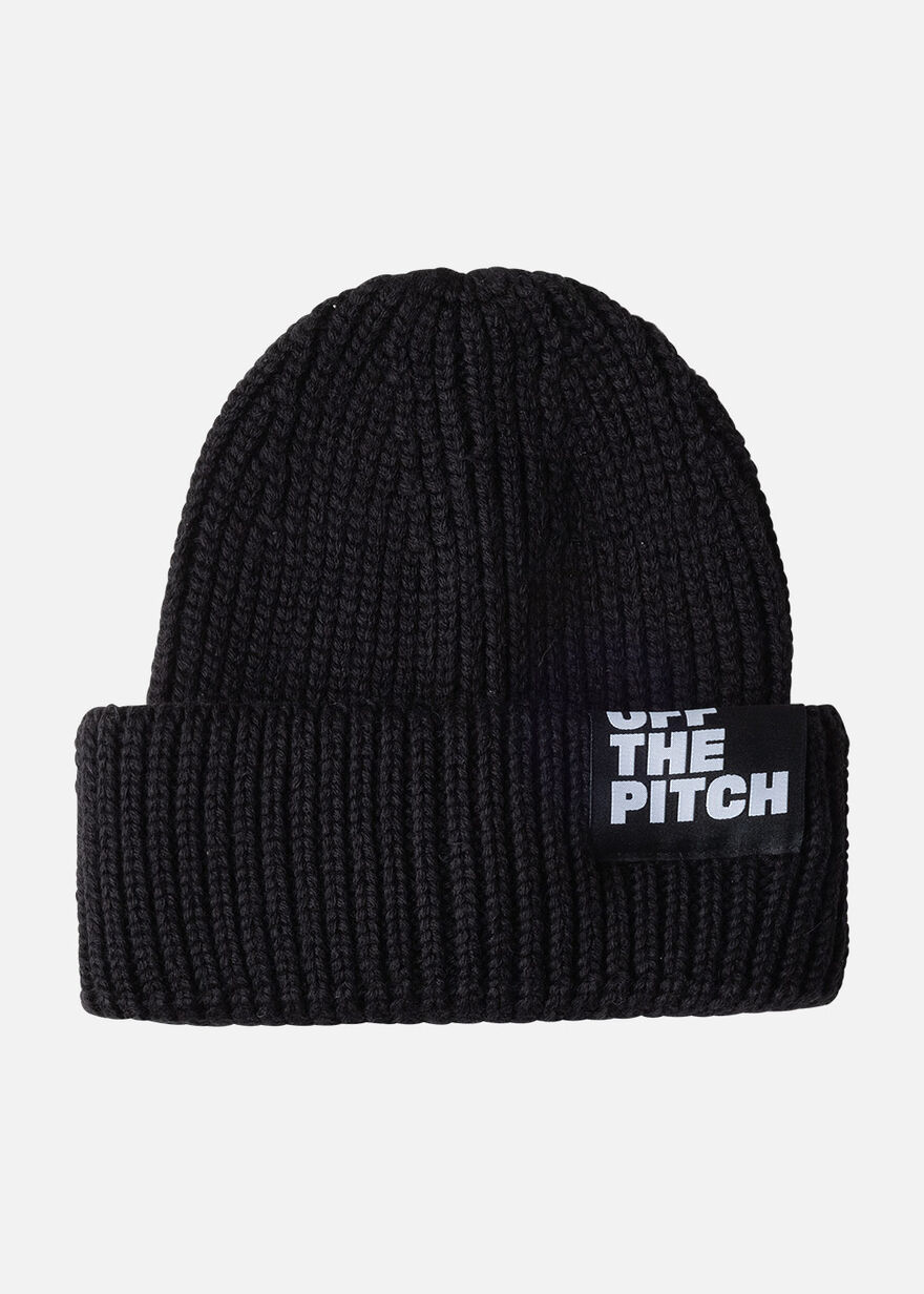Wool-Blend Ribbed Beanie, Black, hi-res