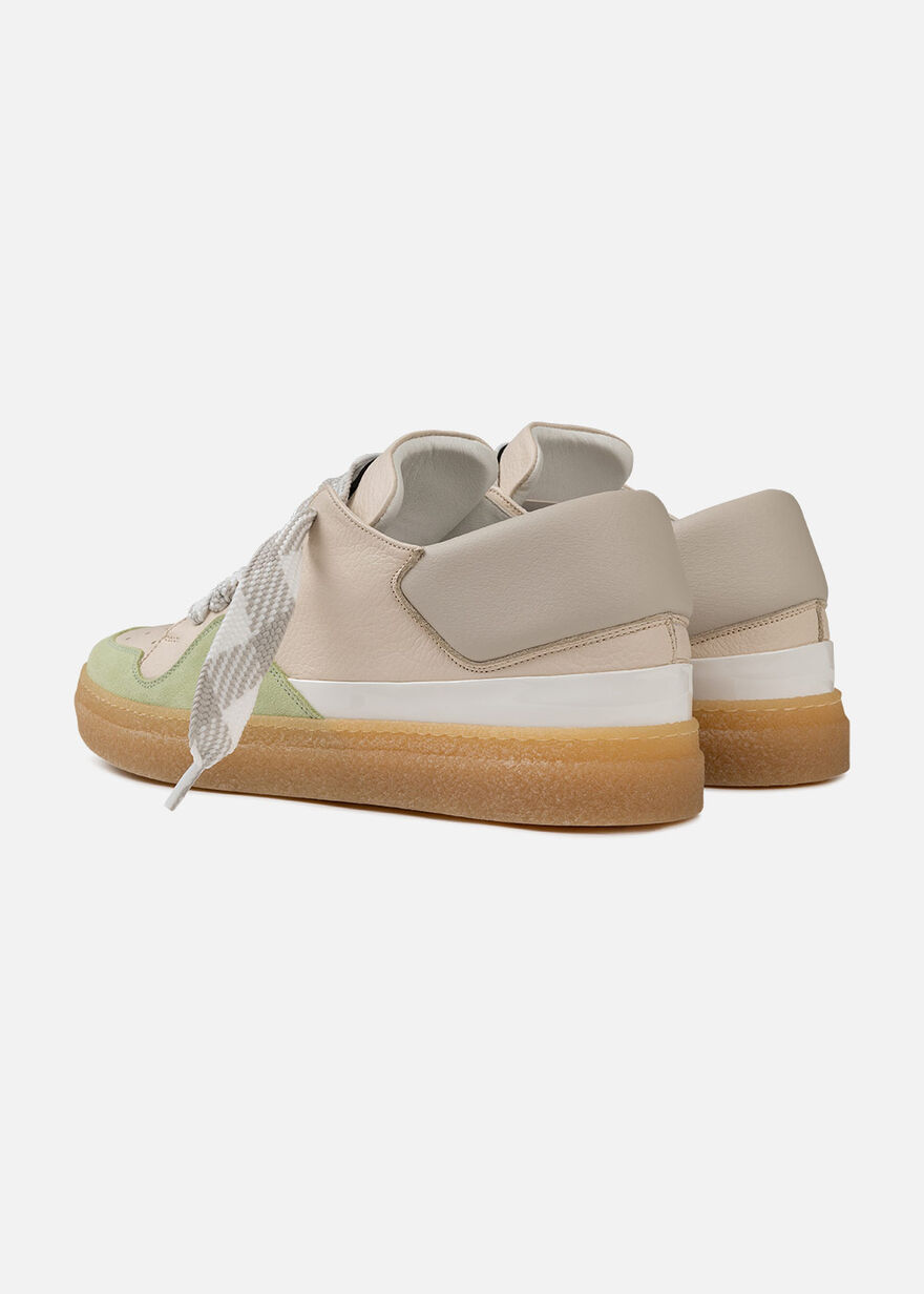 Dodgem - Tumbeled Leather / Suede, Crème, hi-res