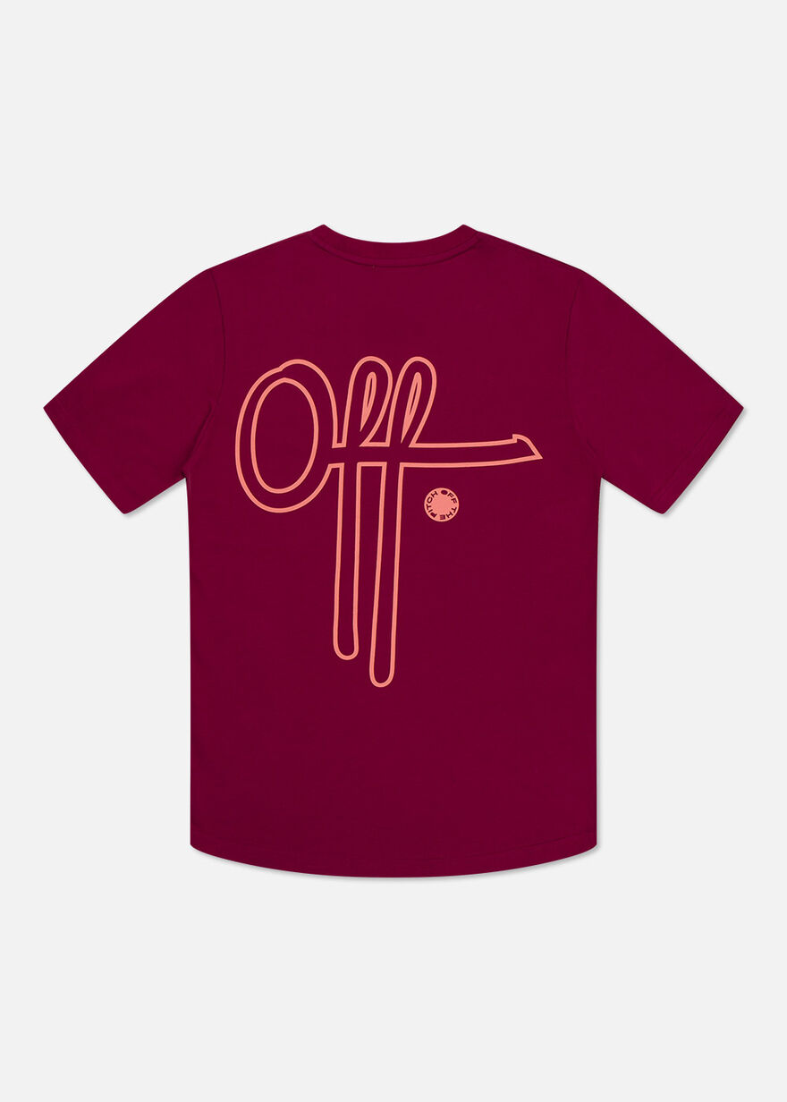 Outline Off - Dark green- 95% Cotton / 5% Elastane, Dark red, hi-res