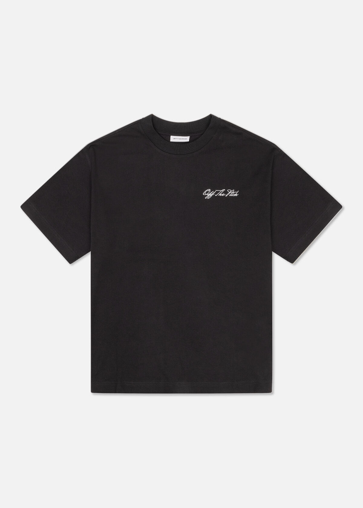 Script Loose Fit Tee Unisex, Black, hi-res