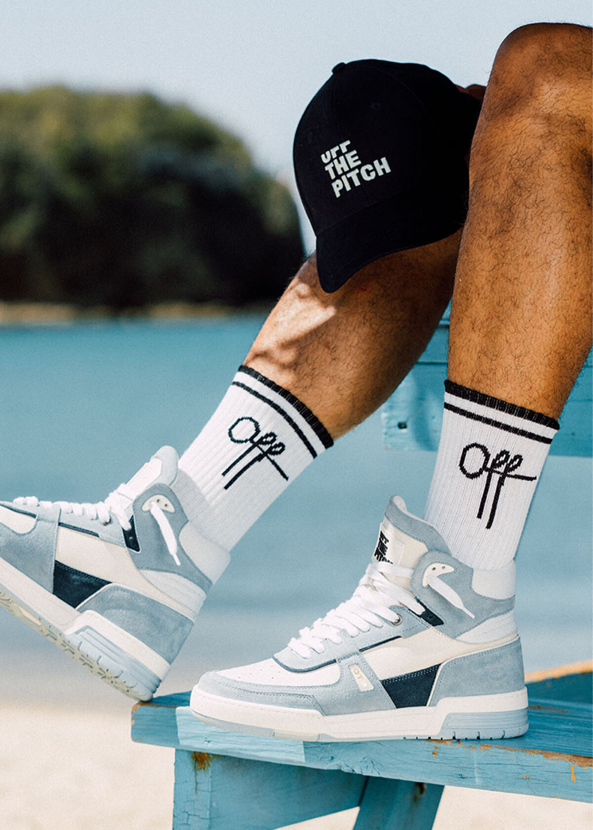 Classic Fullstop Sock, White, hi-res