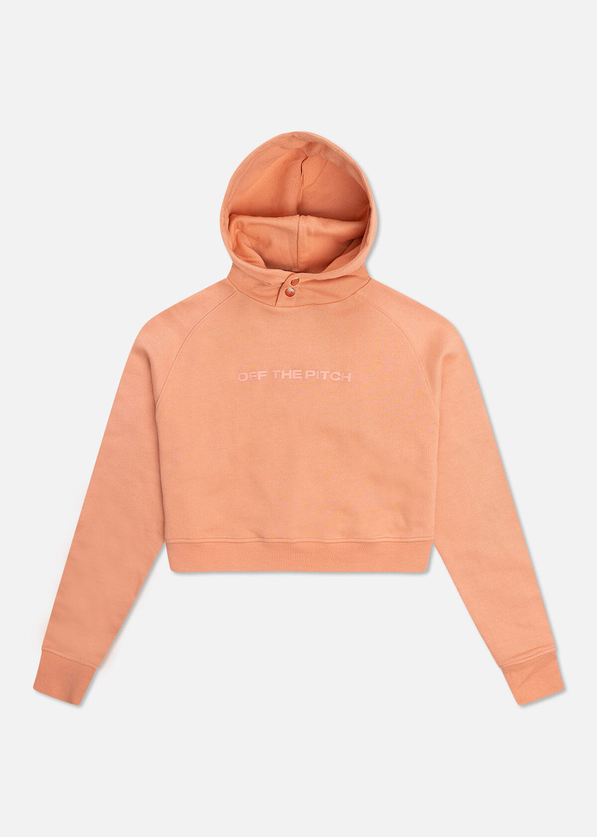 Comfort Cropped Hood Women - 100% Cotton, Peach, hi-res