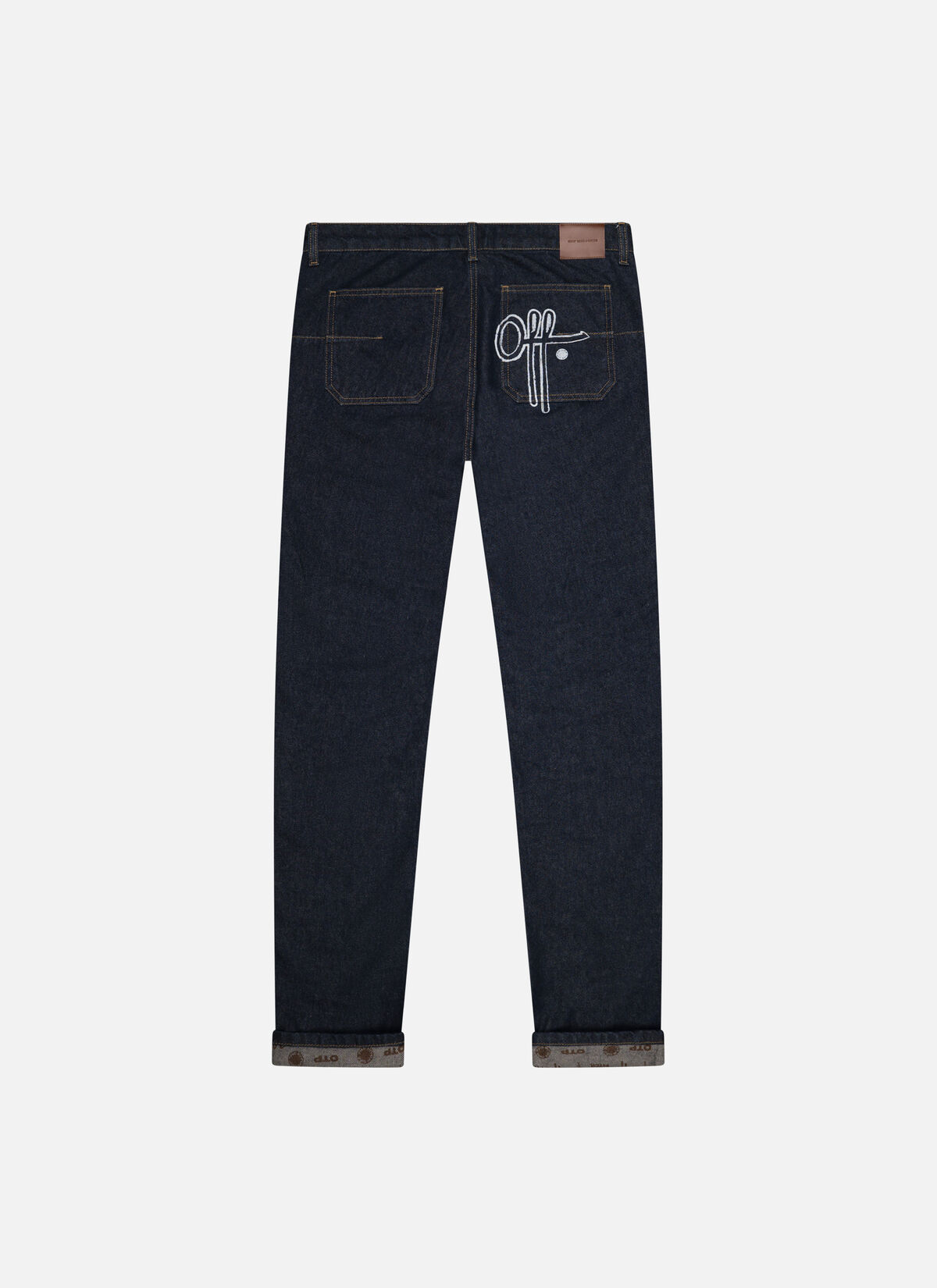 Double Faced Denim Jeans, Blue/Blue, hi-res