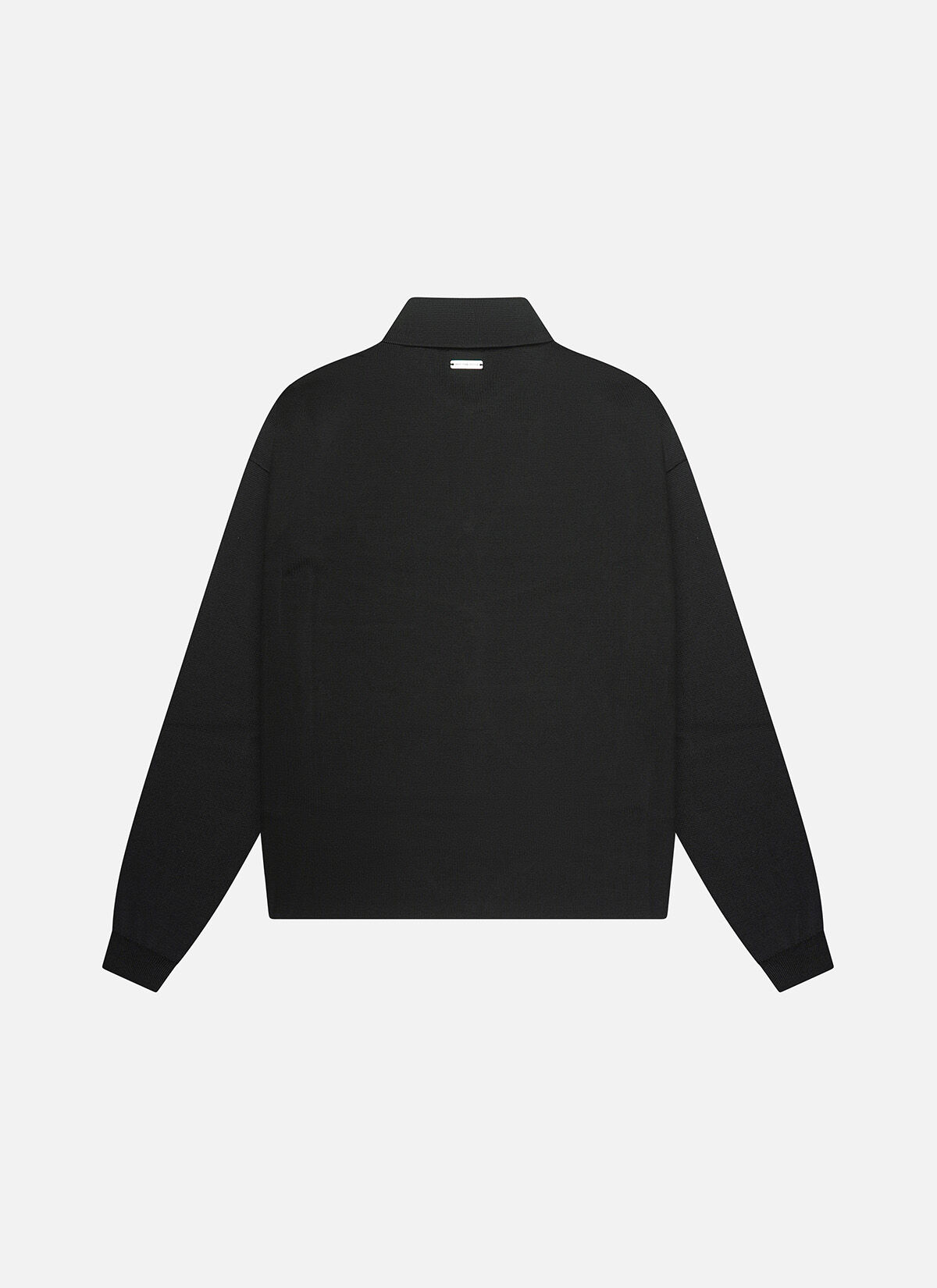 Flat Knit Tailored Overshirt, Black, hi-res