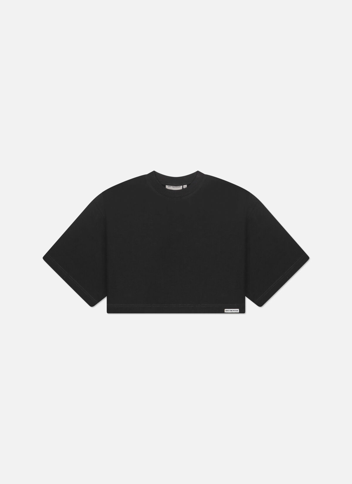 Lana Cropped Tee, Black, hi-res