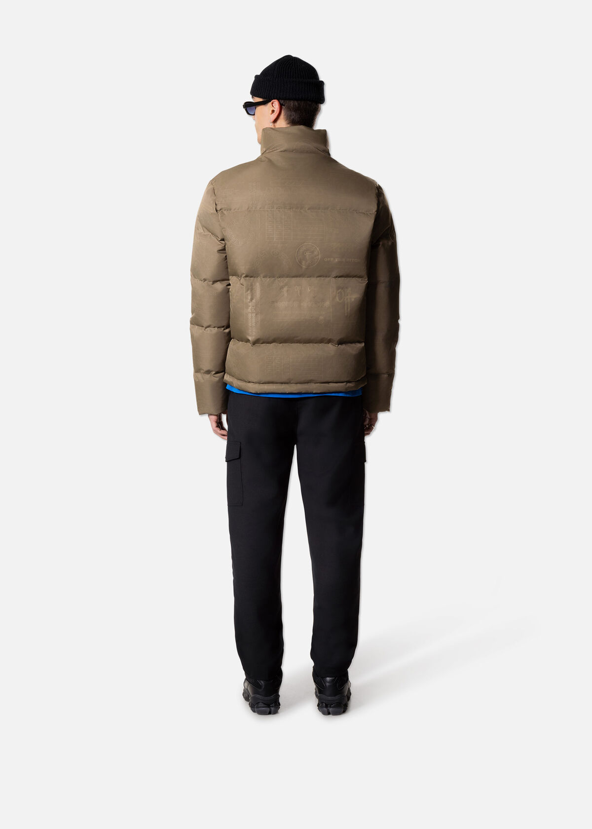 Printed Puffer, Brown/Grey, hi-res