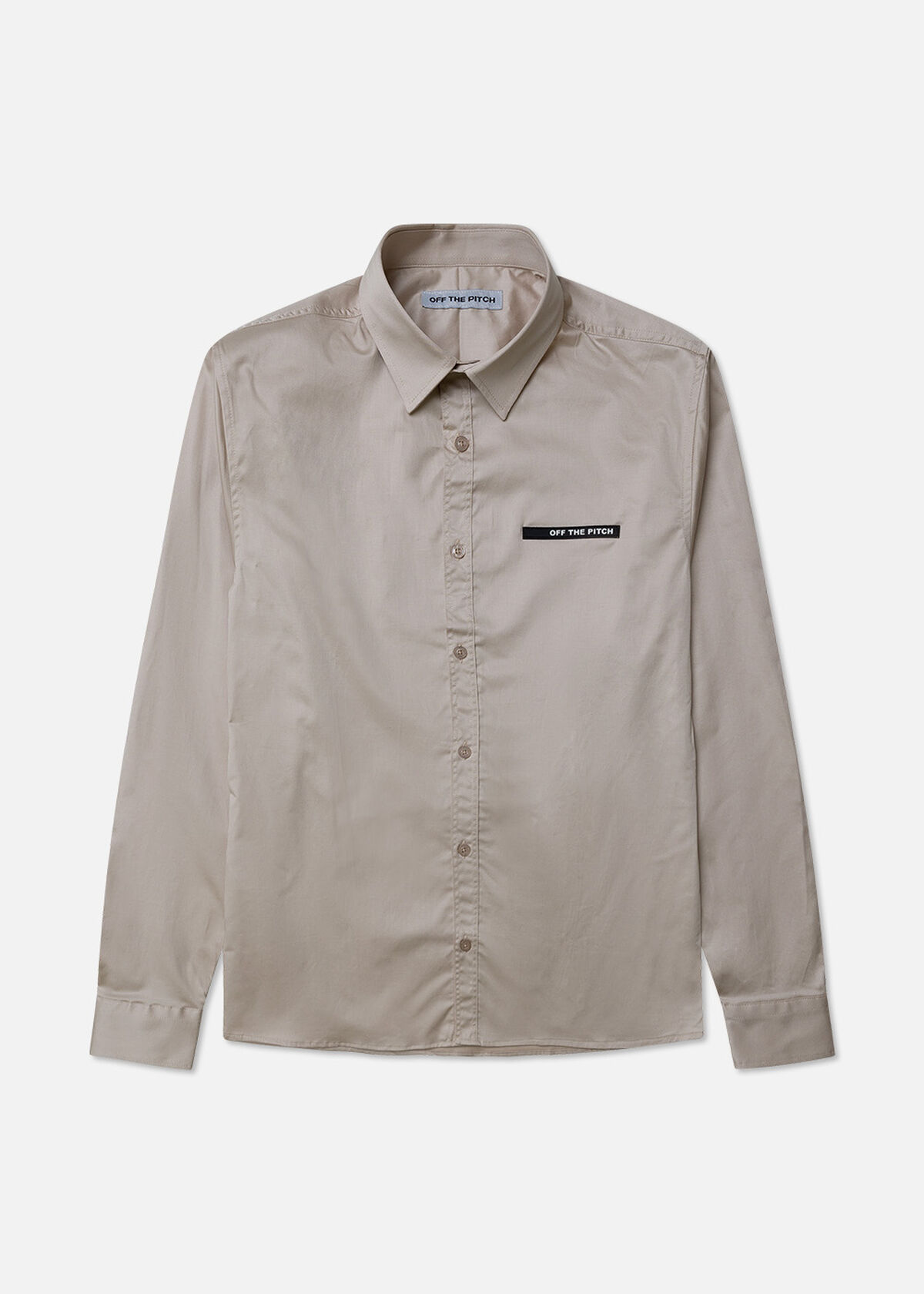 Monaco Shirt Slim Fit - 98% Cotton / 2% Elastane, Sand, hi-res