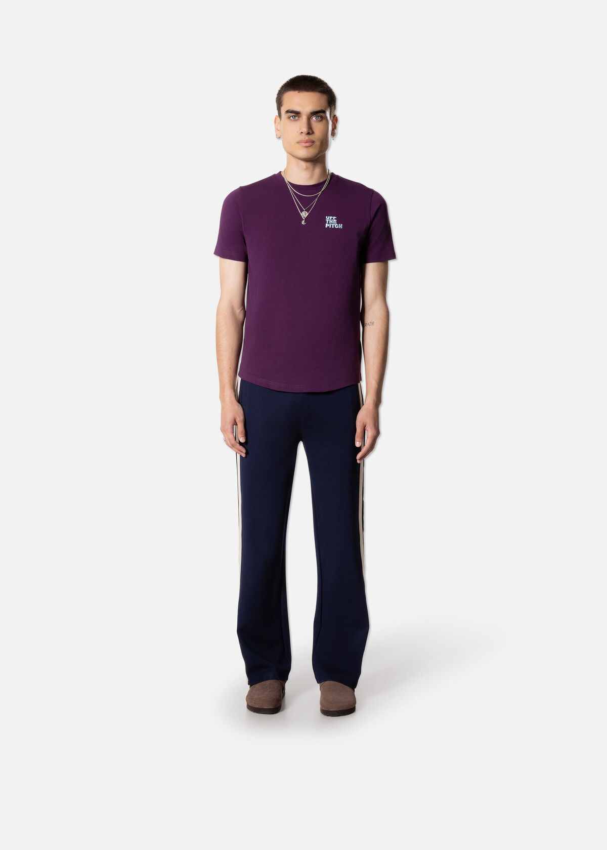 Fullstop Slim Fit Tee, Wine, hi-res