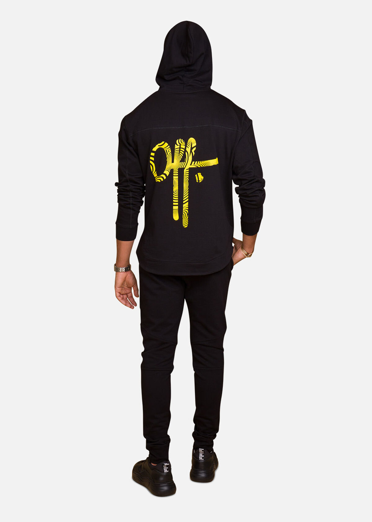 Off Printed Suit, Black, hi-res