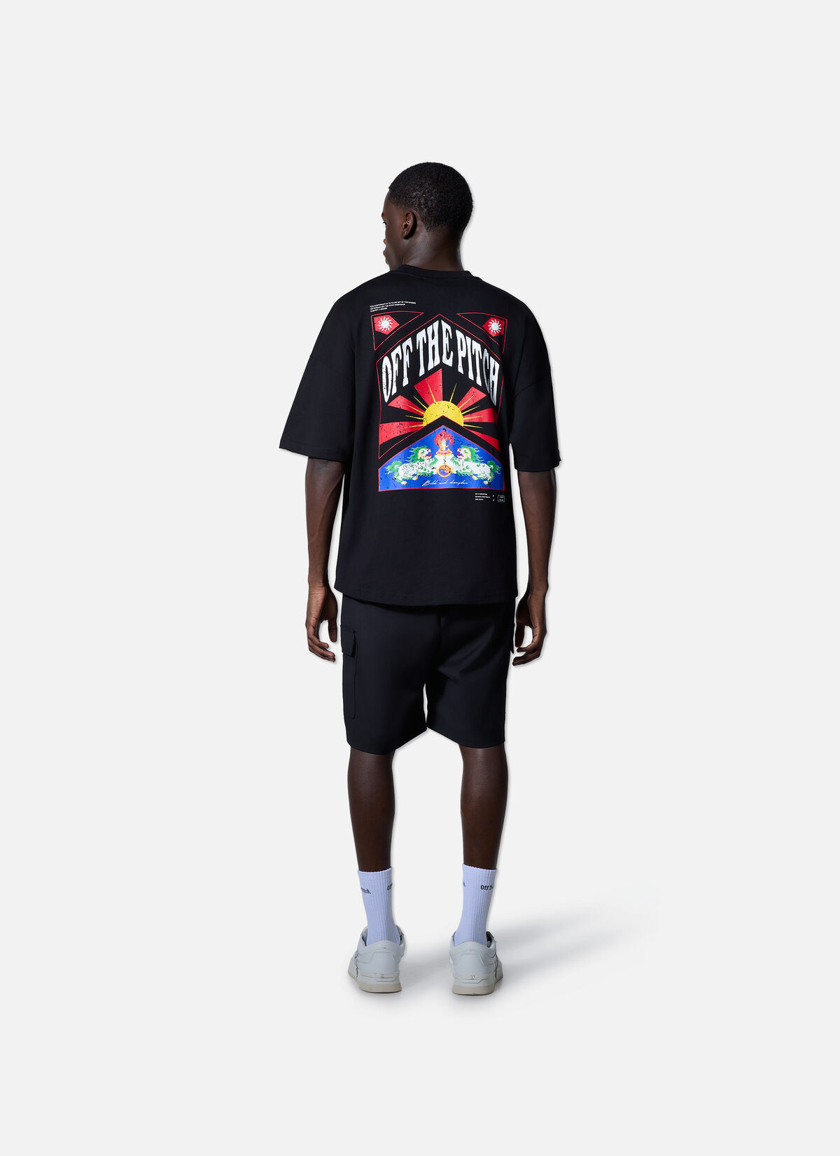 Season Oversized Tee, Black, hi-res