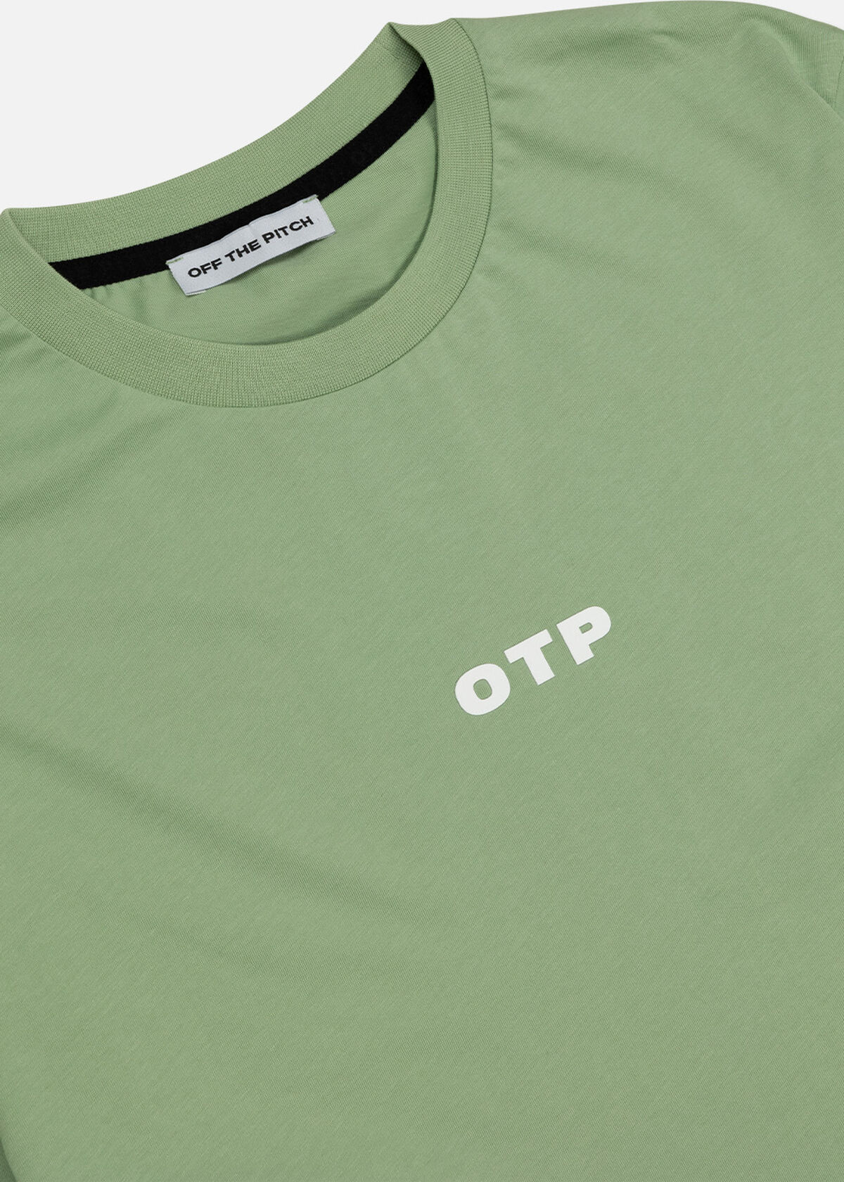 Backburn Regular Tee - 100% Cotton, Green/White, hi-res