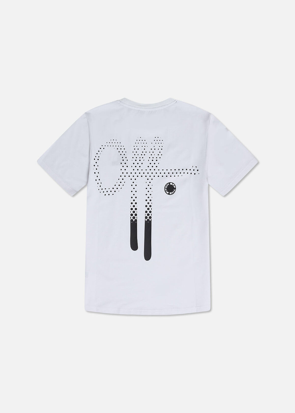 Dotted Fullstop Slim Fit Tee, White, hi-res
