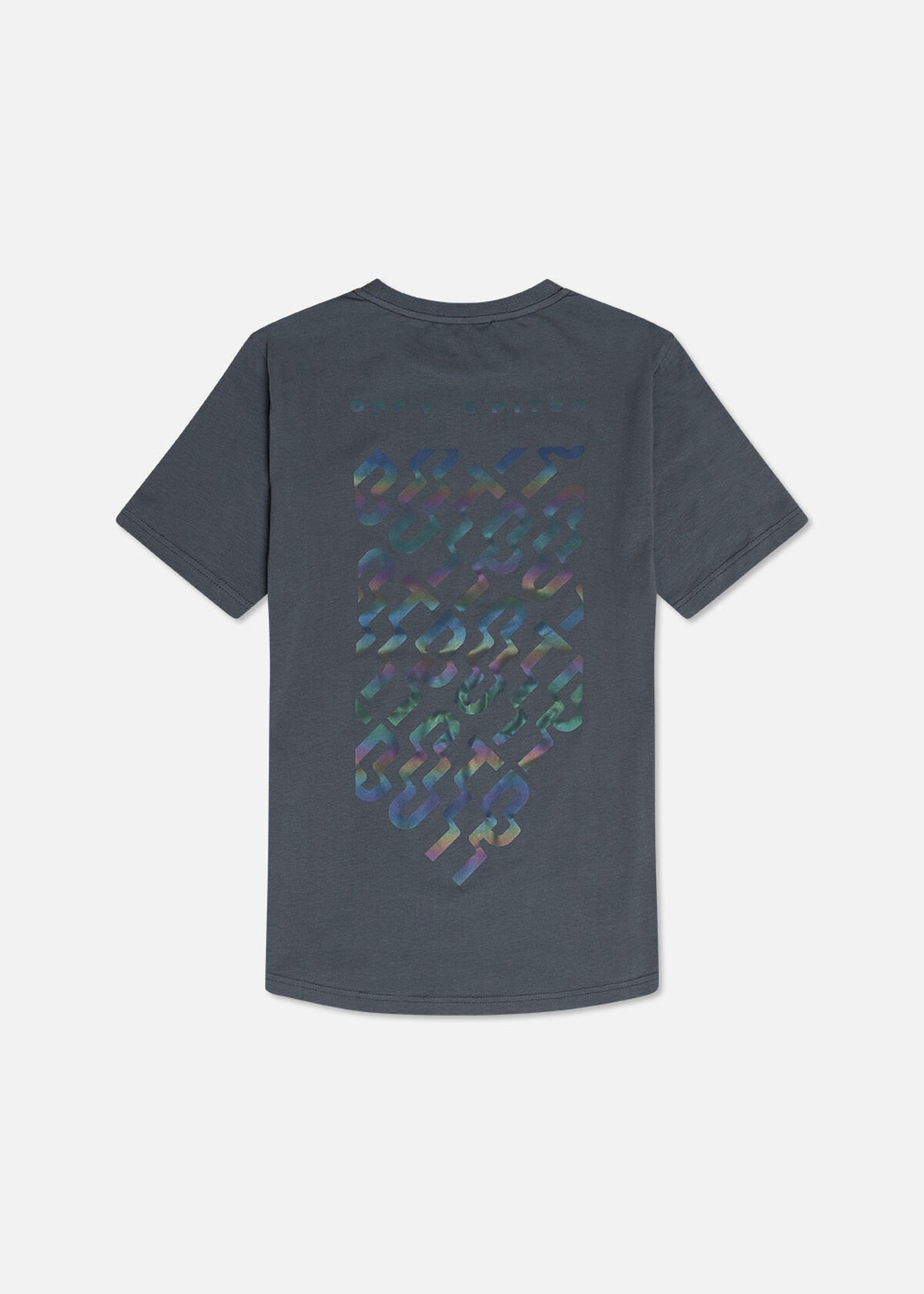 Gradient Backburn Slim Fit Tee, Dark grey, hi-res